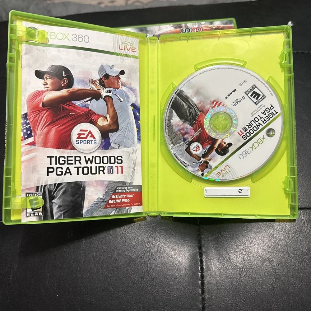 Tiger Woods Lot PGA Tour 09;11;12;&13 Masters - Microsoft Xbox 360 Same Day Ship
